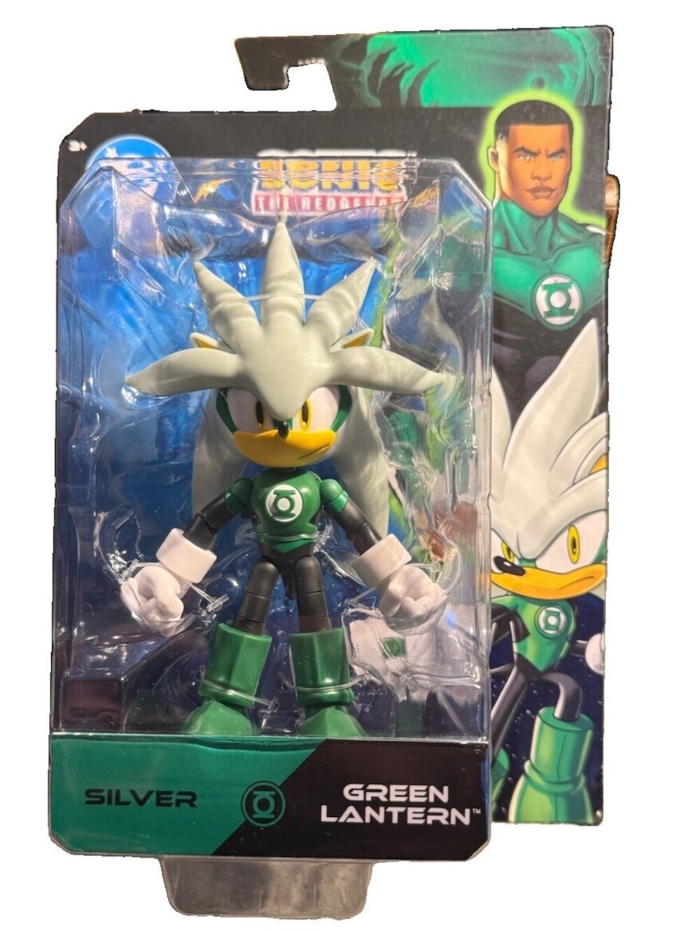 DC x Sonic Silver Green Lantern 5” Figure JAKKS Pacific 42908 NEW SEALED